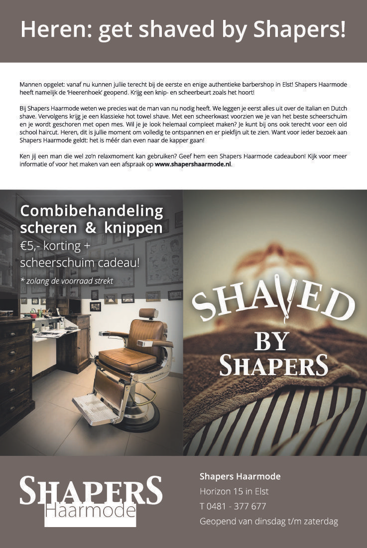 SHAVED BY SHAPERS!