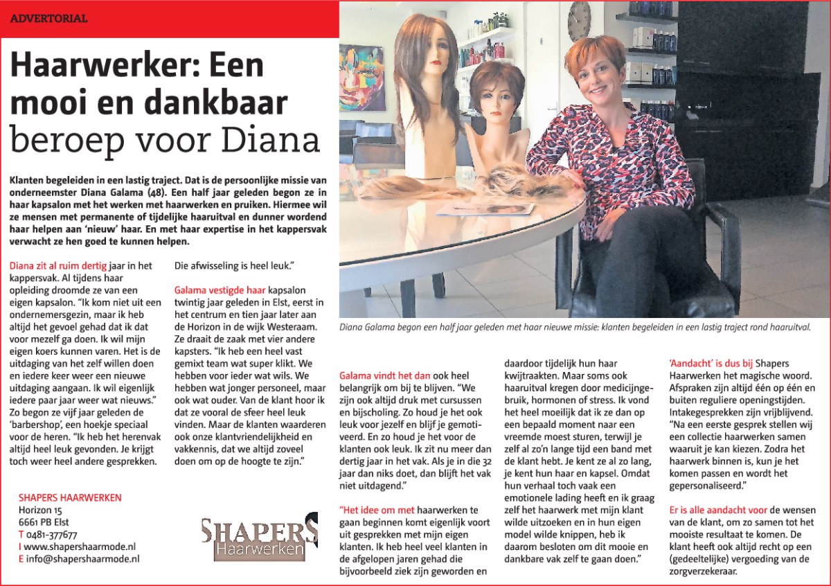 Haarwerker: Een mooi en dankbaar beroep